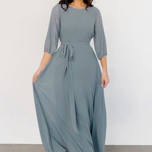 Baltic Born Dusty Blue Maxi Dress